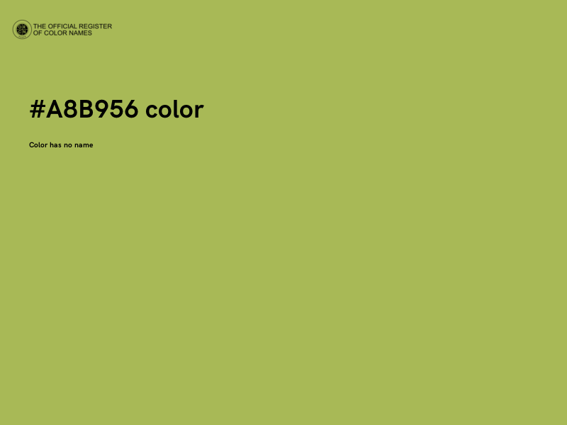 #A8B956 color image