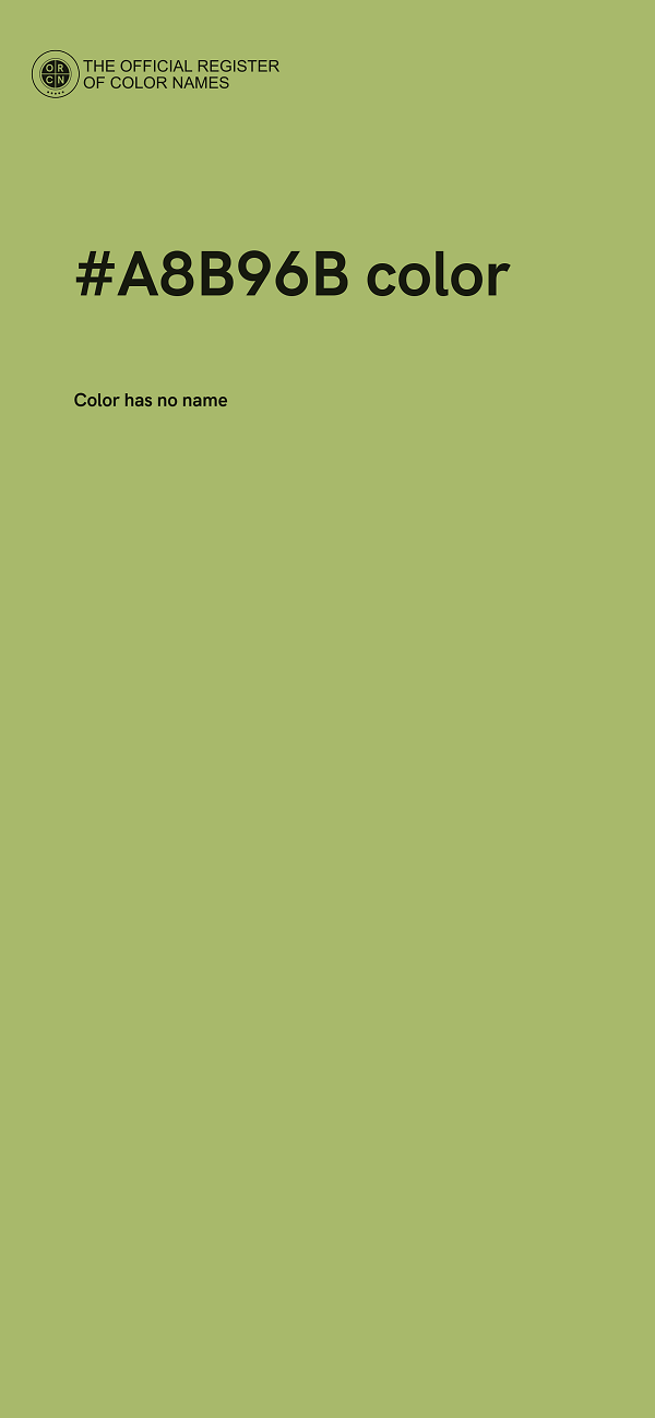 #A8B96B color image