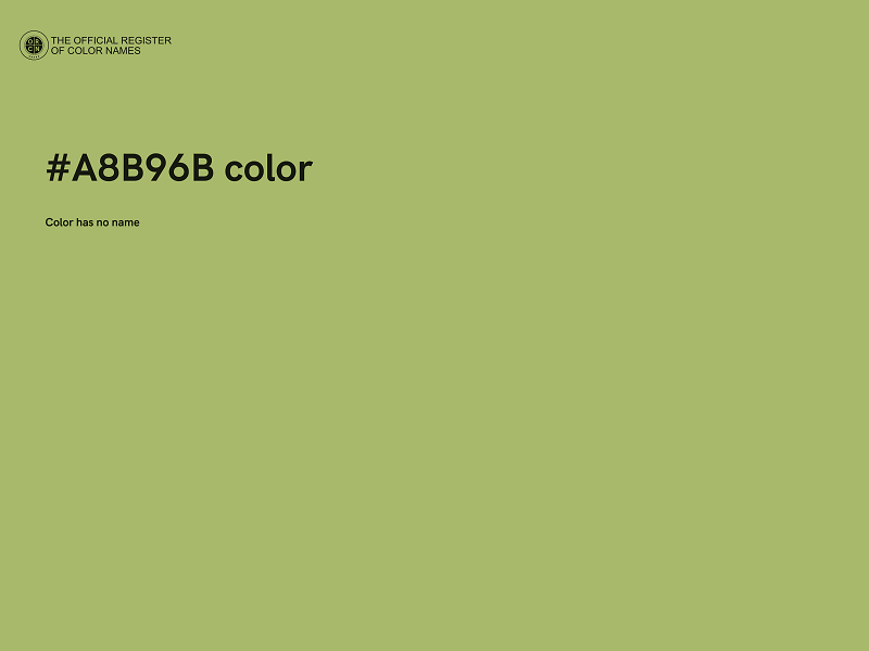 #A8B96B color image