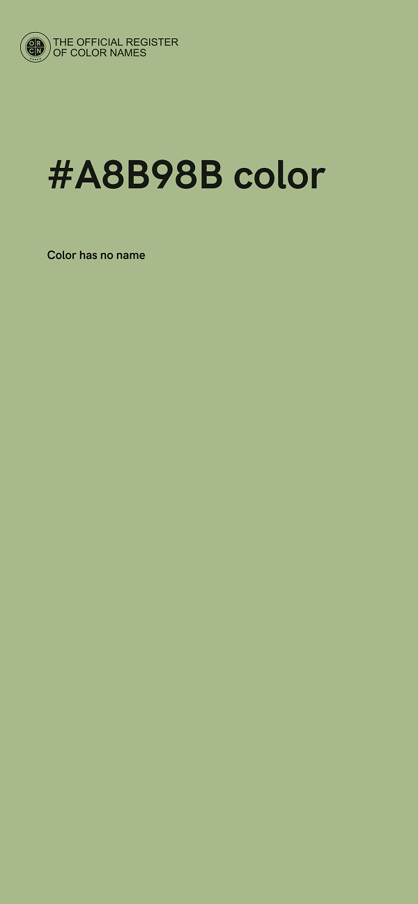 #A8B98B color image
