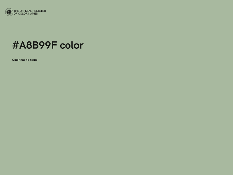 #A8B99F color image