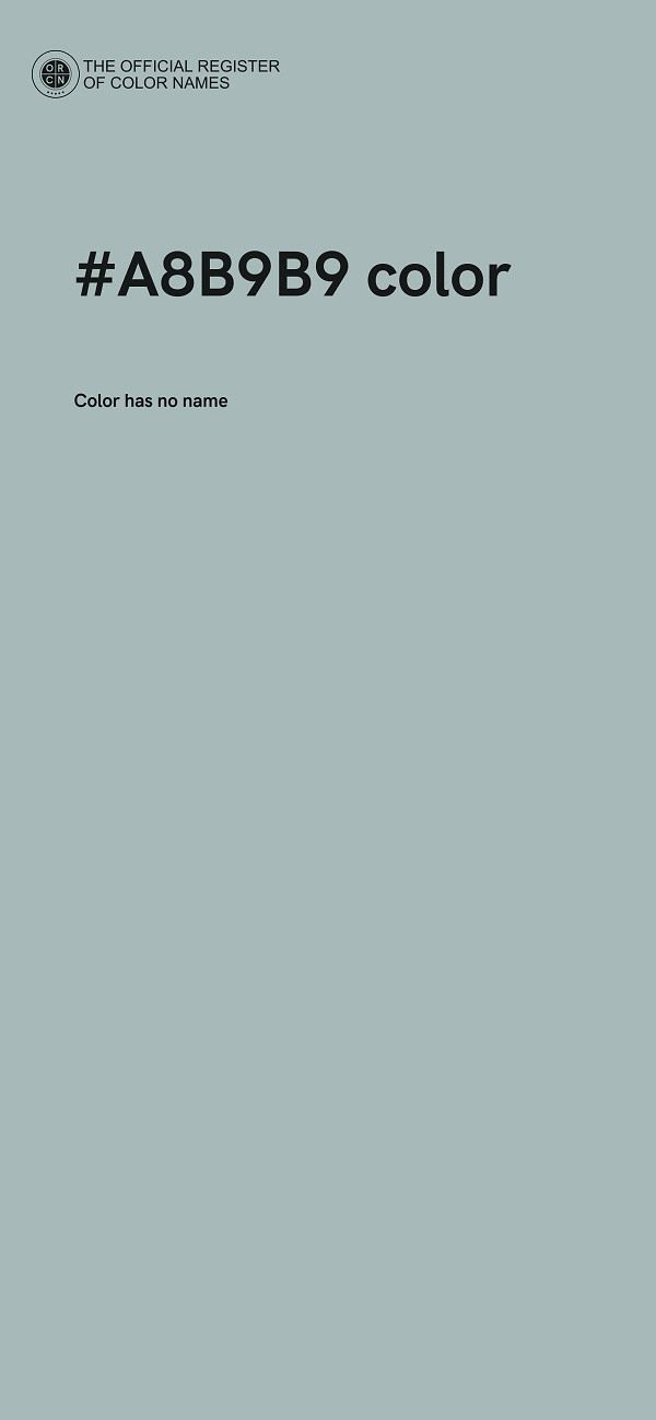 #A8B9B9 color image