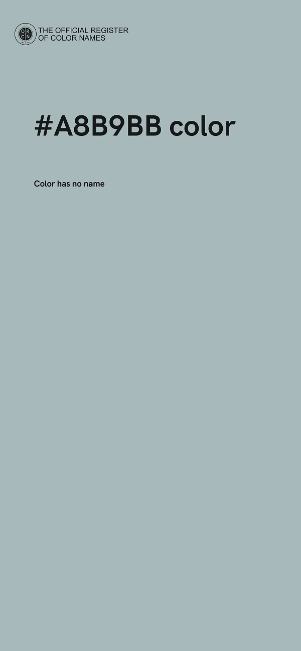 #A8B9BB color image