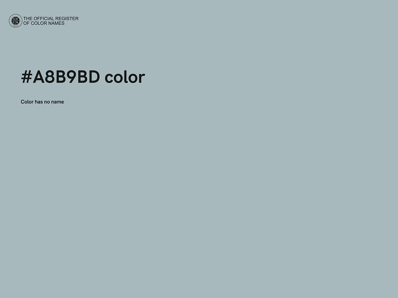 #A8B9BD color image