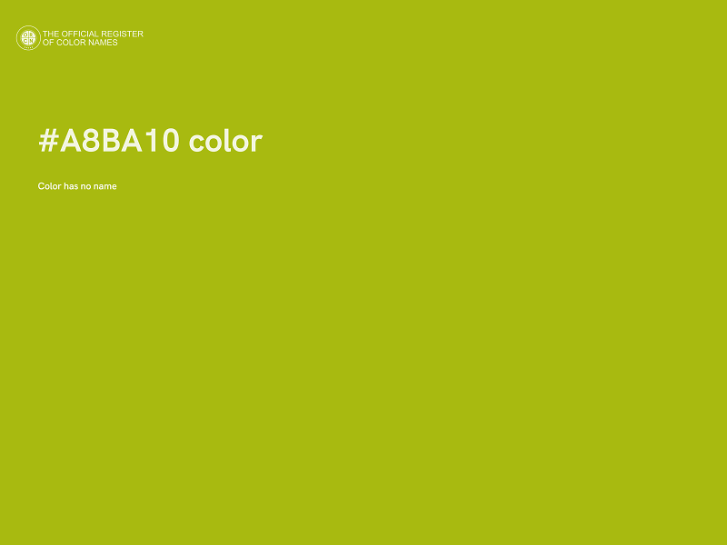 #A8BA10 color image