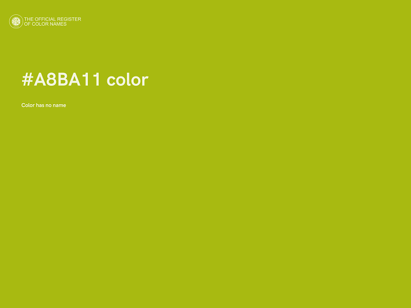 #A8BA11 color image