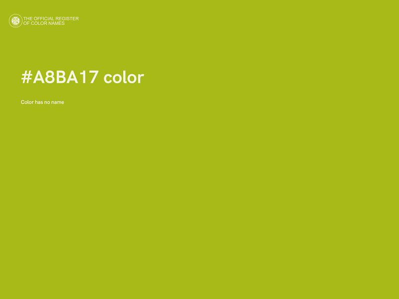 #A8BA17 color image