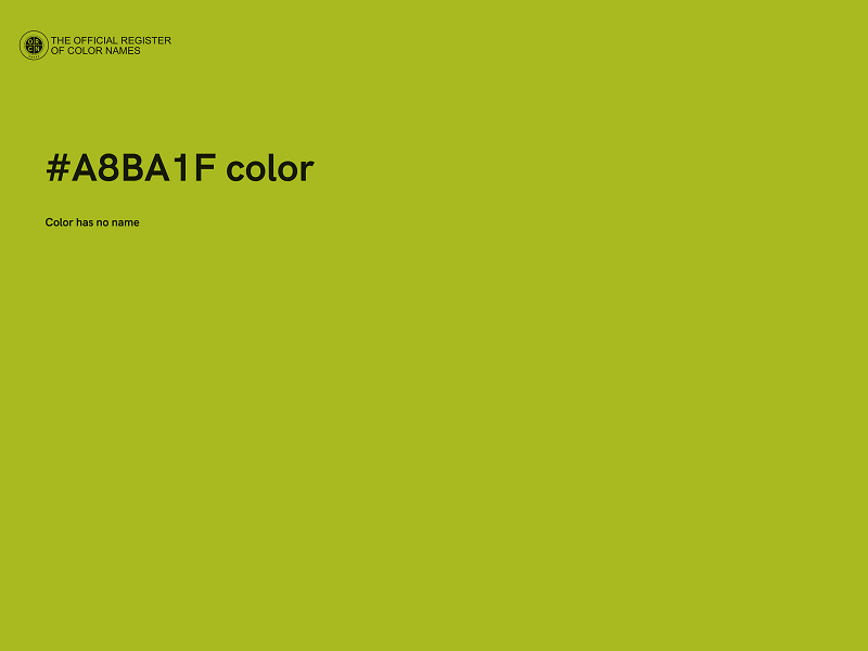 #A8BA1F color image