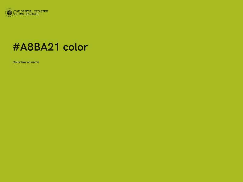 #A8BA21 color image