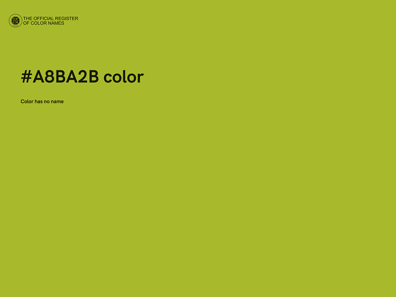 #A8BA2B color image