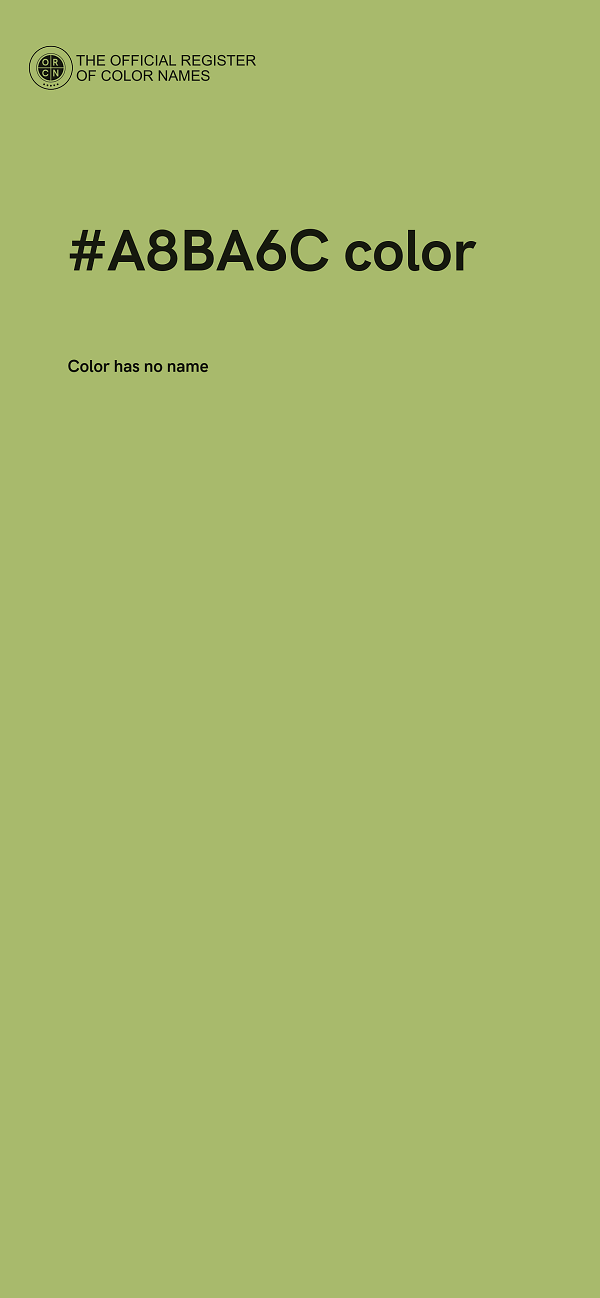 #A8BA6C color image