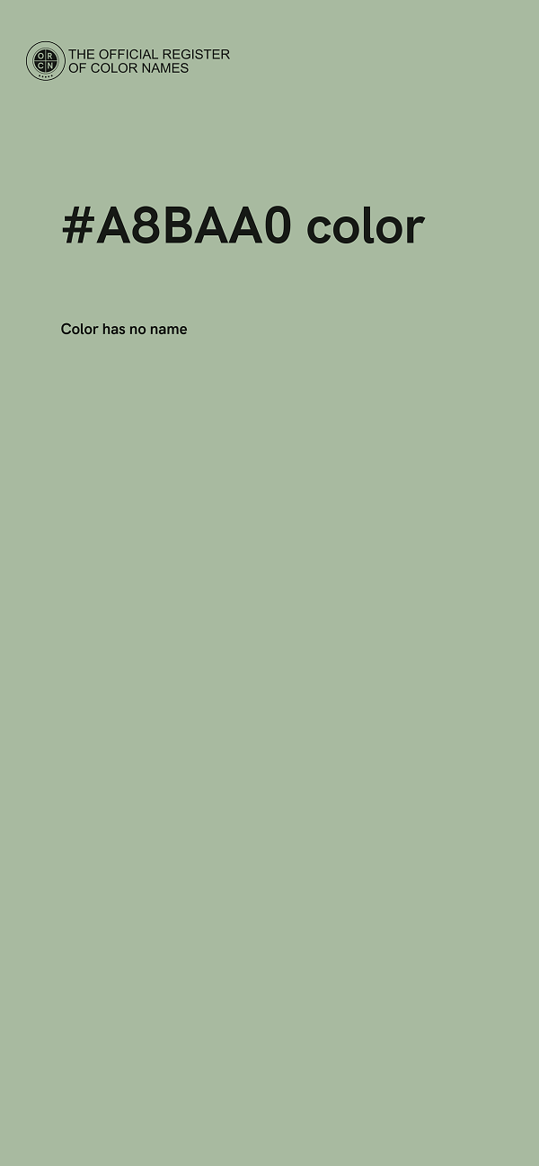#A8BAA0 color image
