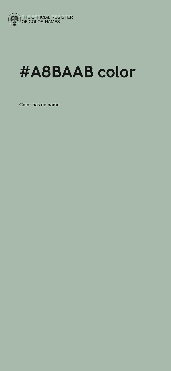 #A8BAAB color image