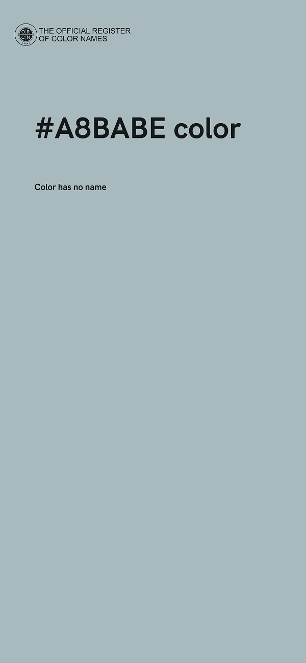 #A8BABE color image
