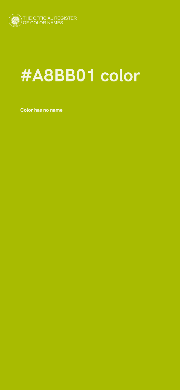 #A8BB01 color image