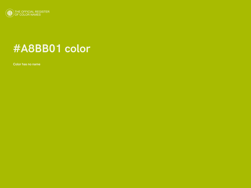 #A8BB01 color image