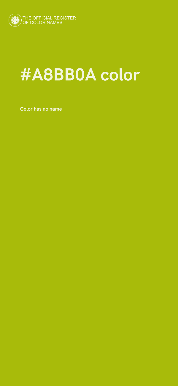 #A8BB0A color image