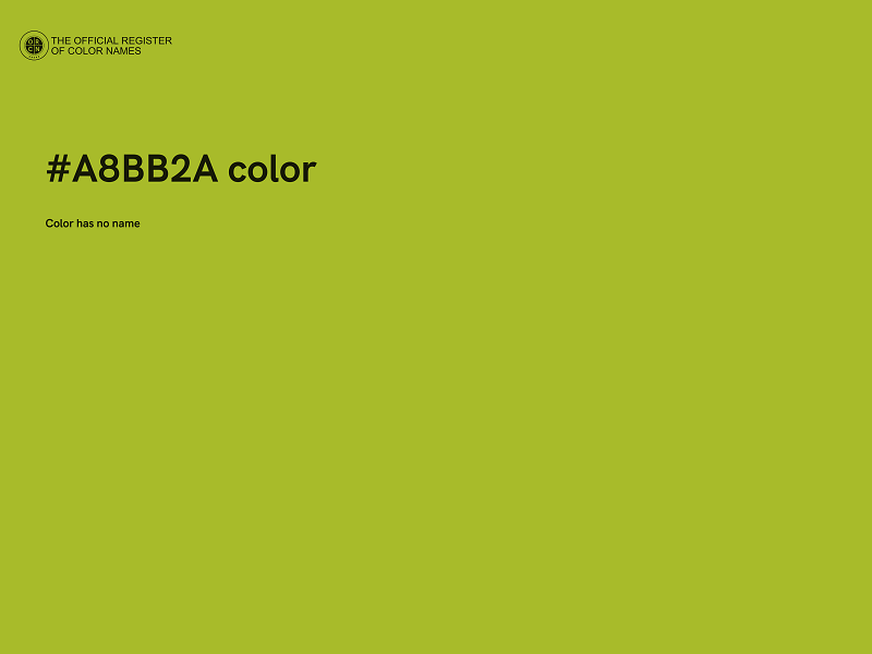 #A8BB2A color image