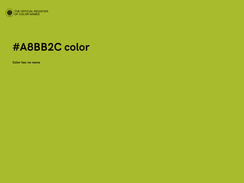 #A8BB2C color image
