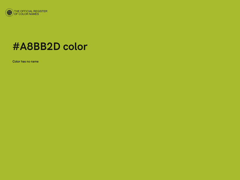 #A8BB2D color image