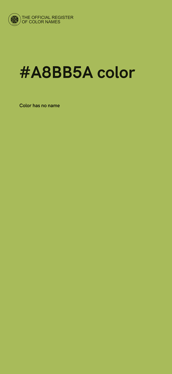 #A8BB5A color image
