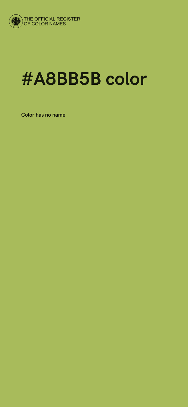 #A8BB5B color image