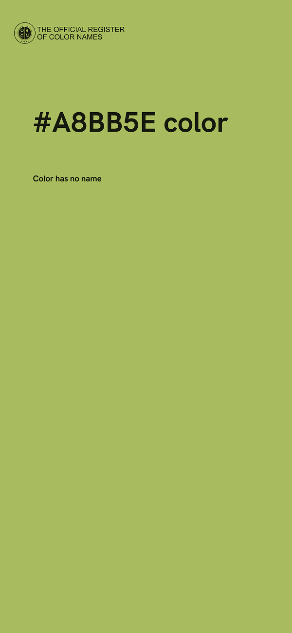 #A8BB5E color image