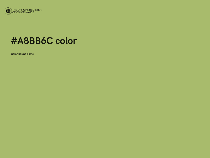 #A8BB6C color image