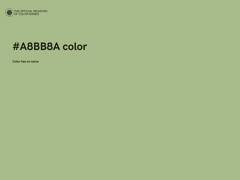 #A8BB8A color image