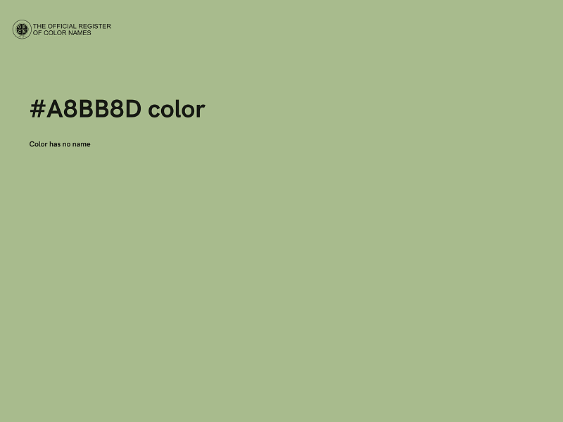 #A8BB8D color image