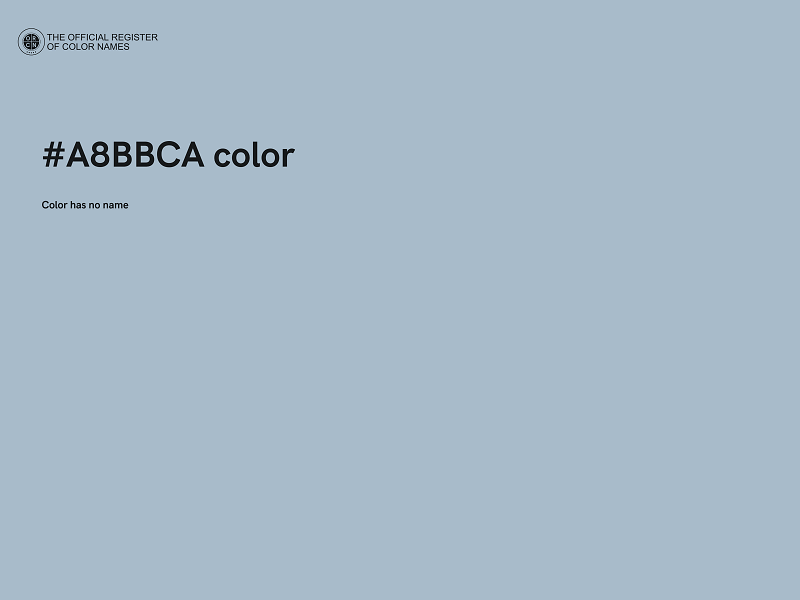 #A8BBCA color image