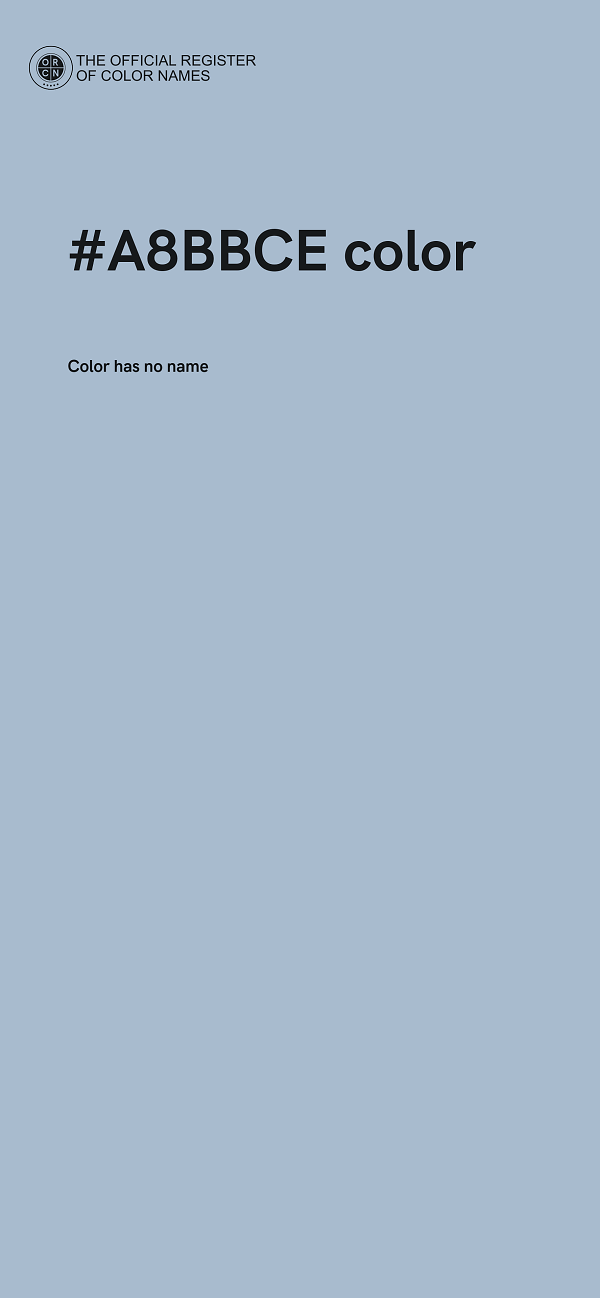 #A8BBCE color image