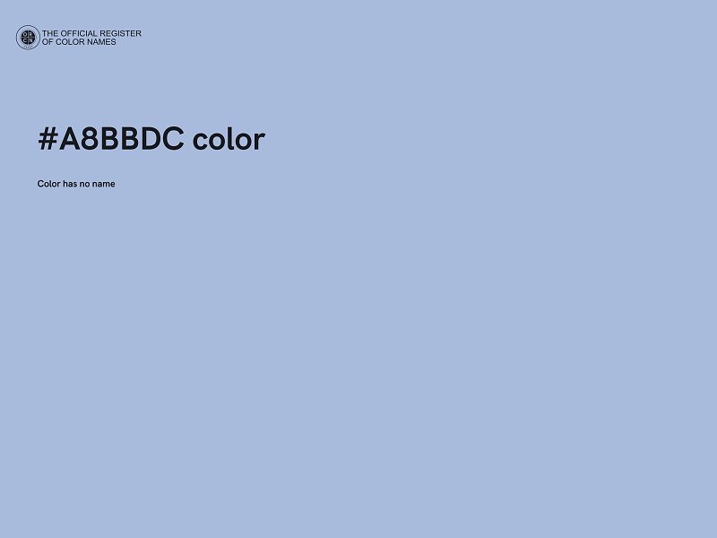 #A8BBDC color image