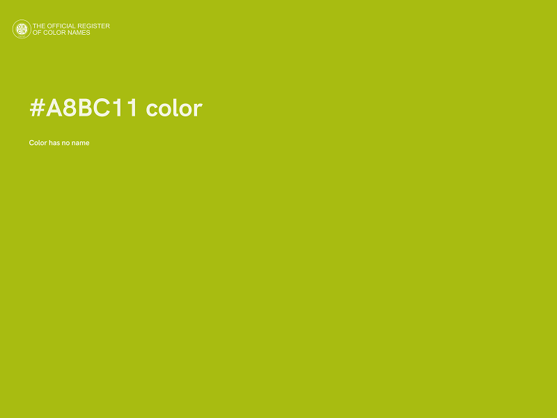 #A8BC11 color image