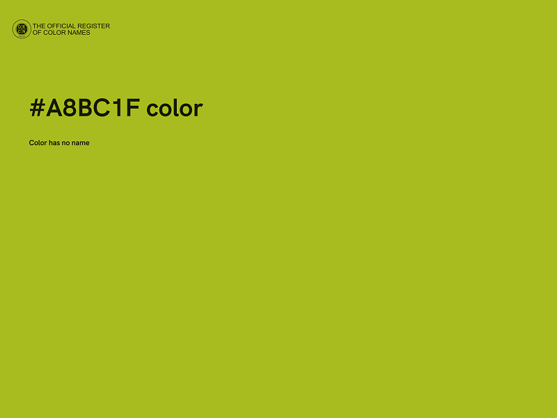 #A8BC1F color image