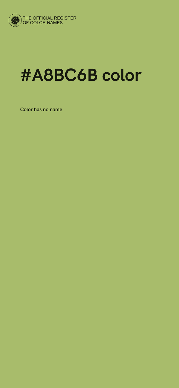 #A8BC6B color image