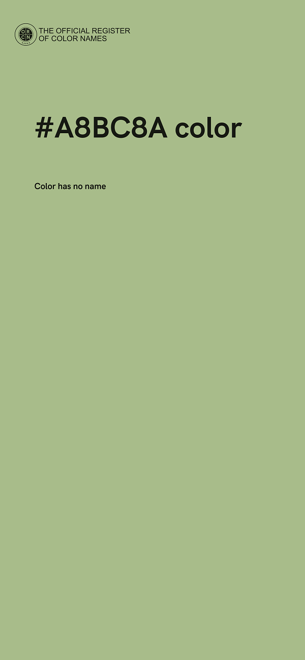 #A8BC8A color image