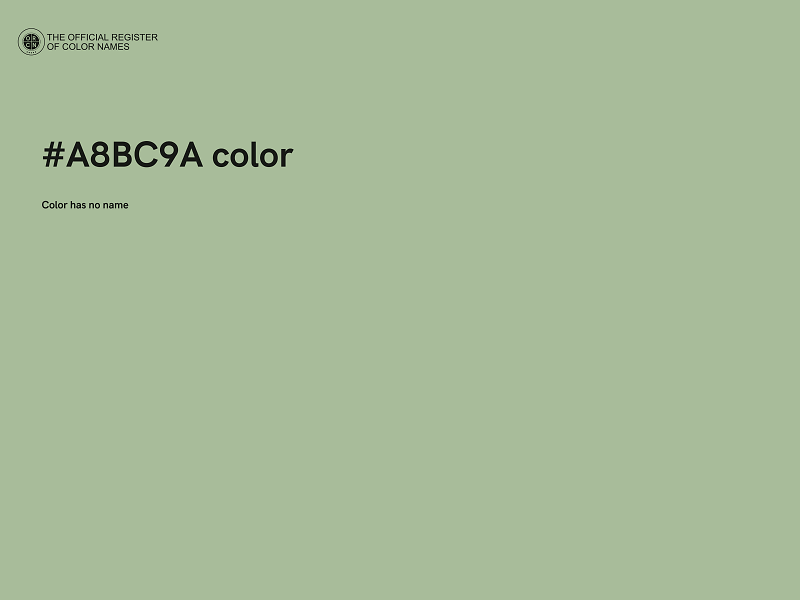 #A8BC9A color image