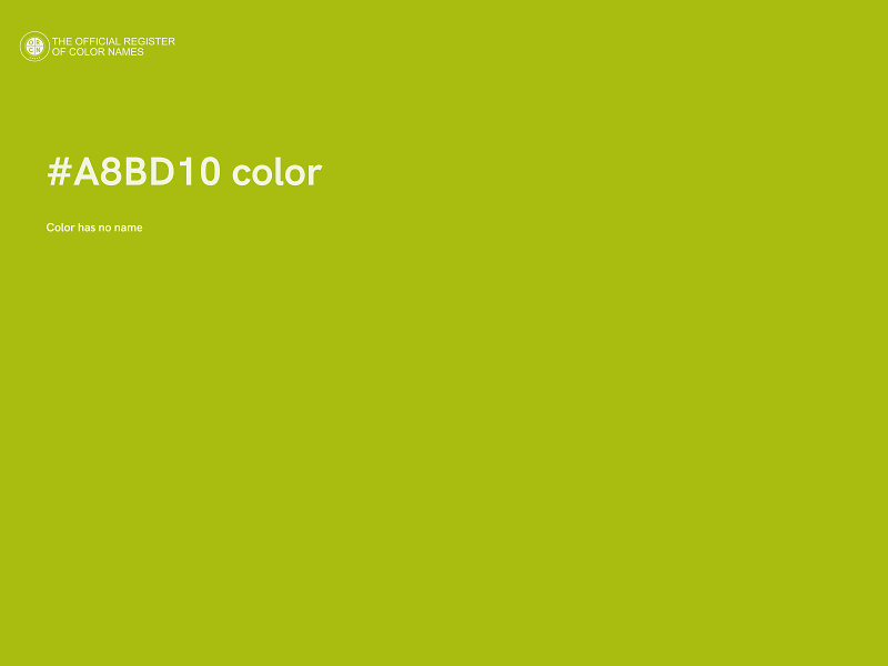 #A8BD10 color image