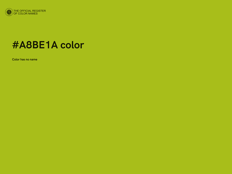 #A8BE1A color image