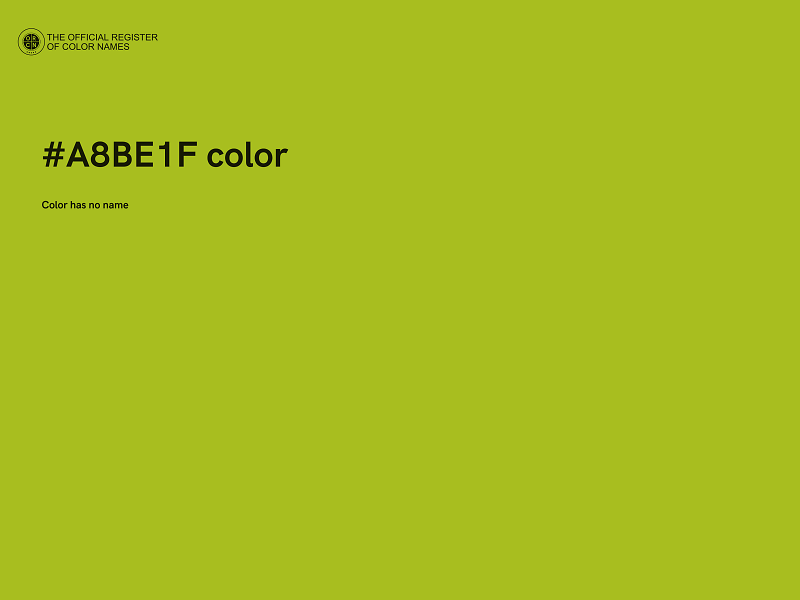 #A8BE1F color image