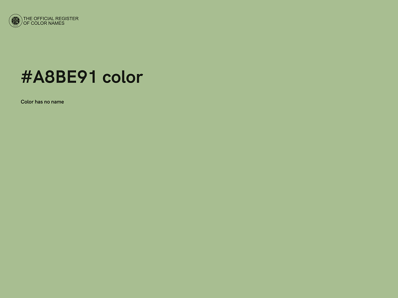 #A8BE91 color image