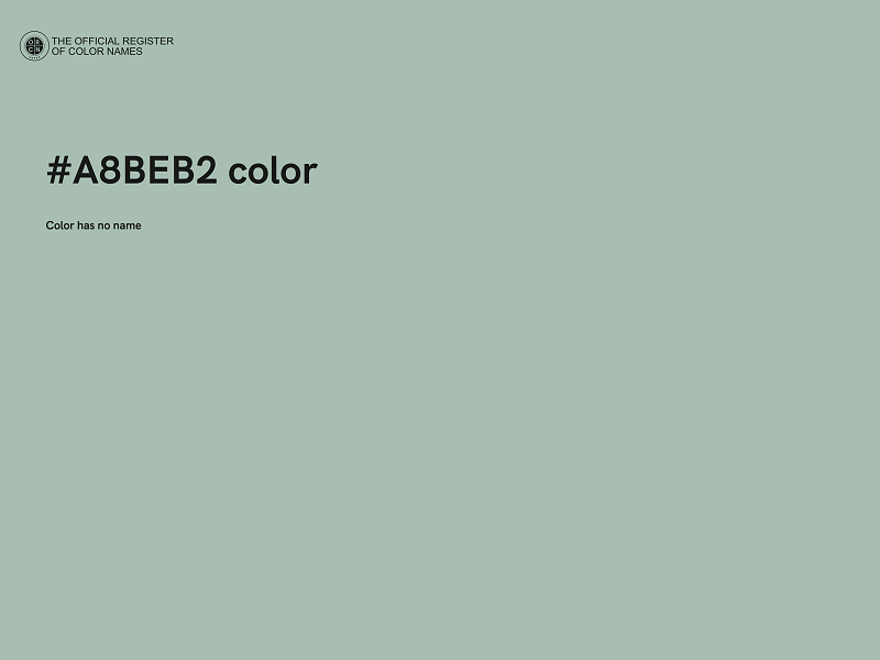 #A8BEB2 color image