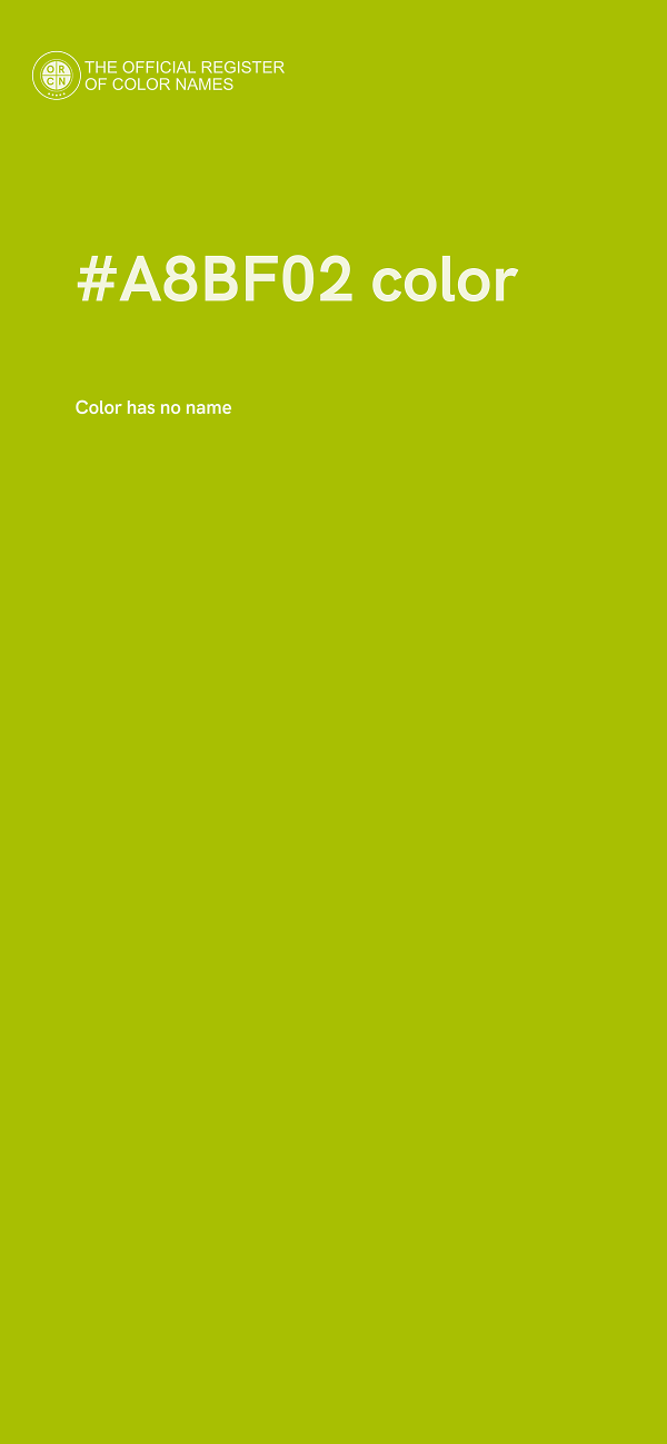 #A8BF02 color image