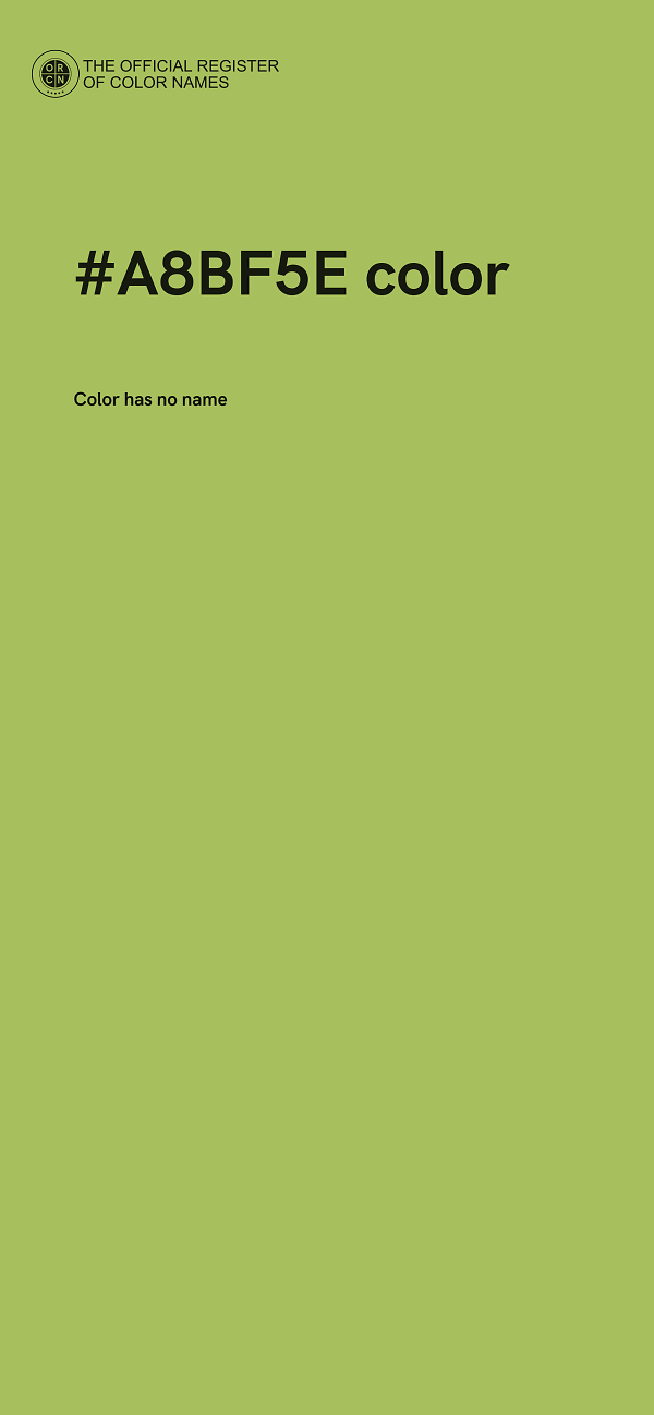 #A8BF5E color image