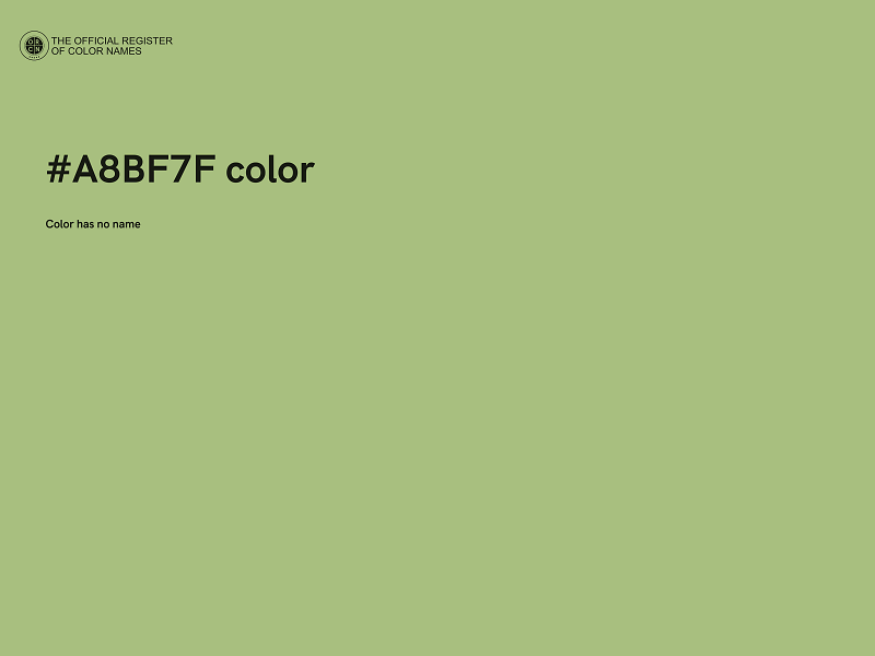 #A8BF7F color image