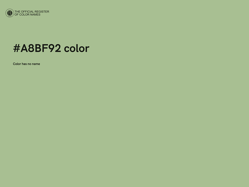 #A8BF92 color image