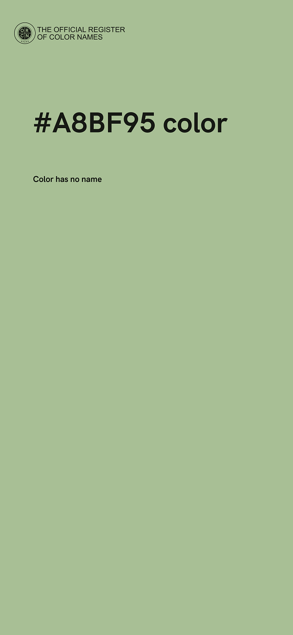 #A8BF95 color image