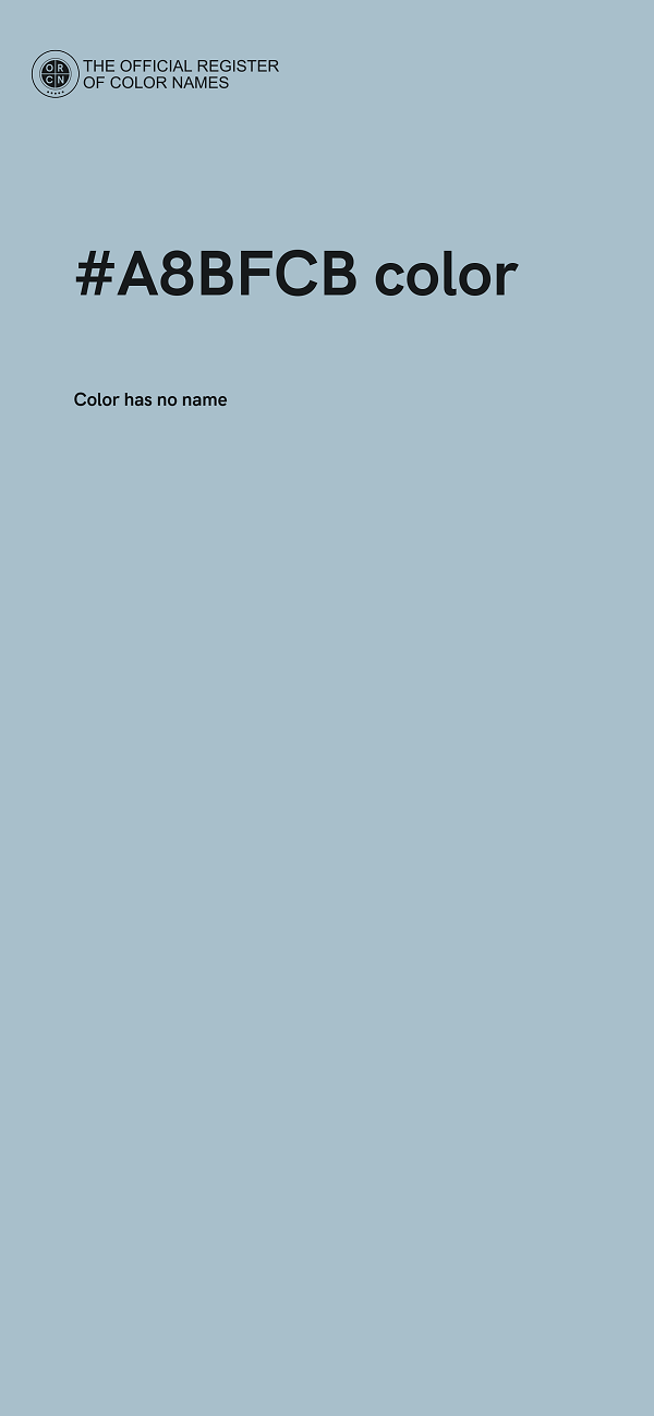 #A8BFCB color image