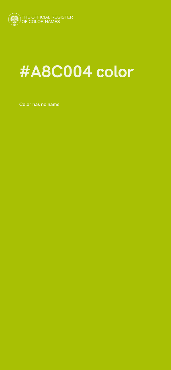 #A8C004 color image